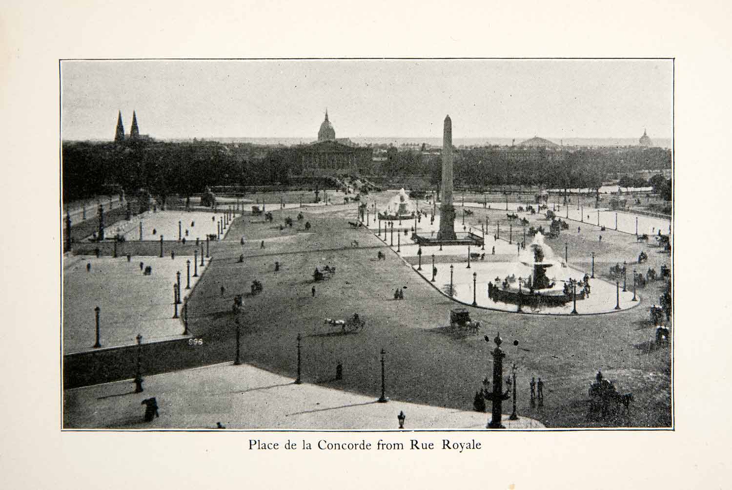 1900 Print Place de la Concorde Paris Champs-Elysees Ange-Jacques Gabriel XGOC5