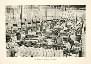 1915 Print Mexico Cotton Factory Industrial Manufacturing Cloth Textile XGOC6