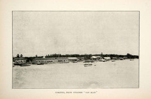 1900 Print Water Landscape Corinto San Blas Nicaragua Chinandega Corinth XGOC7