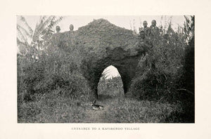 1899 Halftone Print Kavirondo Gulf Indigenous Mud Gate Winam British East XGPA1