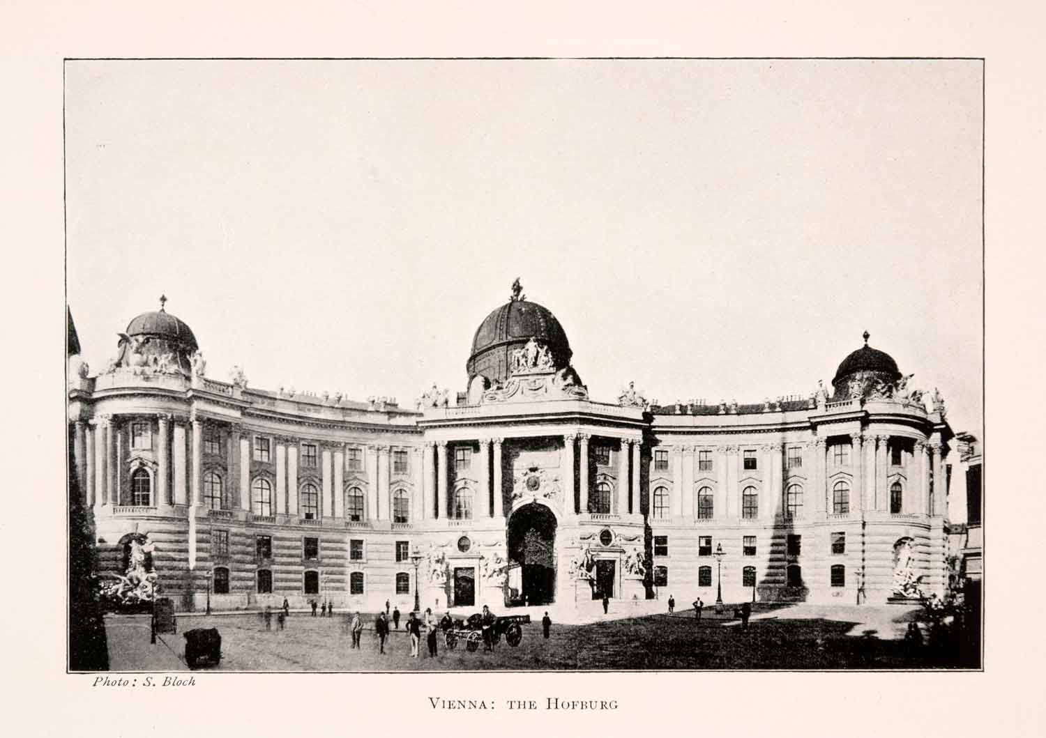 1906 Halftone Print Vienna Hofburg Palace Architecture Historic Landmark XGPA7