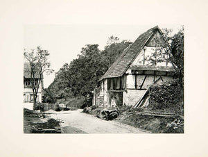 1904 Photogravure Black Forest Cottages Germany Switzerland Historic Image XGPB7
