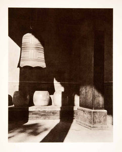 1943 Print Fritz Henle Confucian Temple Stone Drum Bell China Exterior XGPC4