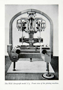 1944 Print Wild Autograph Model Plotting Machine Maps Surveying Instrument XGPC5