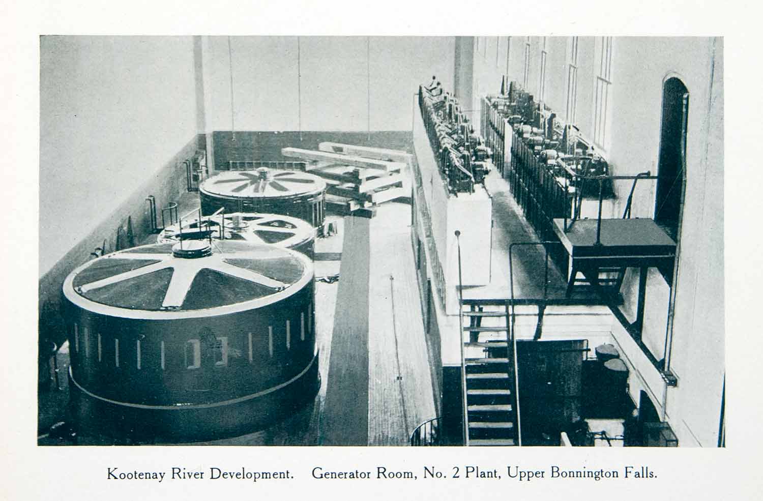 1915 Print Generator Room Kootney River Upper Bonnington Falls British XGPC8