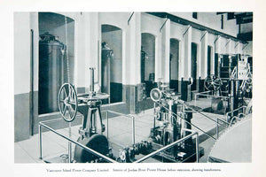 1915 Print Transformer Jordan River Power House Plant Vancouver British XGPC8