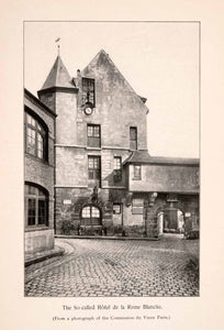 1899 Halftone Print Hotel Reine Blanche Bal Ardent Historical Landmark XGQA4