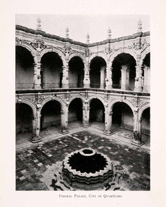 1911 Halftone Print Federal Palace Queretaro Mexico Arcade Colonnade XGQA5