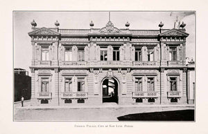 1911 Halftone Print Federal Palace City San Luis Potosi Plaza Armas XGQA5