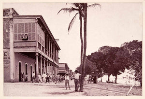 1897 Print Bolivar Venezuela Business District Streetscape Tropic Historic XGQA9