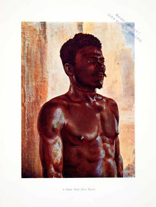 1906 Color Print Kru Bassa Man Portrait Liberia Africa Harry H. Johnston XGQB5