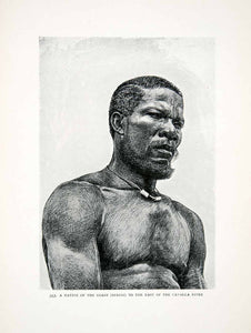 1906 Print Berebi Liberia Africa Indigenous Man Portrait Harry H. Johnston XGQB5