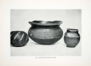 1906 Print Liberia Africa Cultural Pottery Handicraft David Vallance XGQB5