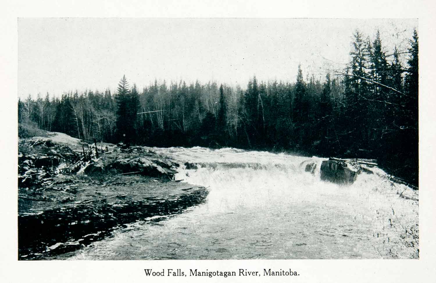 1915 Print Canada Manigotagan River Manitoba Protected Area Canada Wood XGQC2