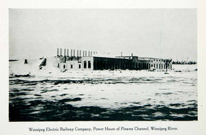 1915 Print Canada Manitoba Pinawa Channel Power House Winnipeg Electric XGQC2