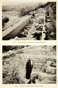 1937 Collotype Stage Theater Ruins Archeology Israel Tzippori Sepphoris XGQC3