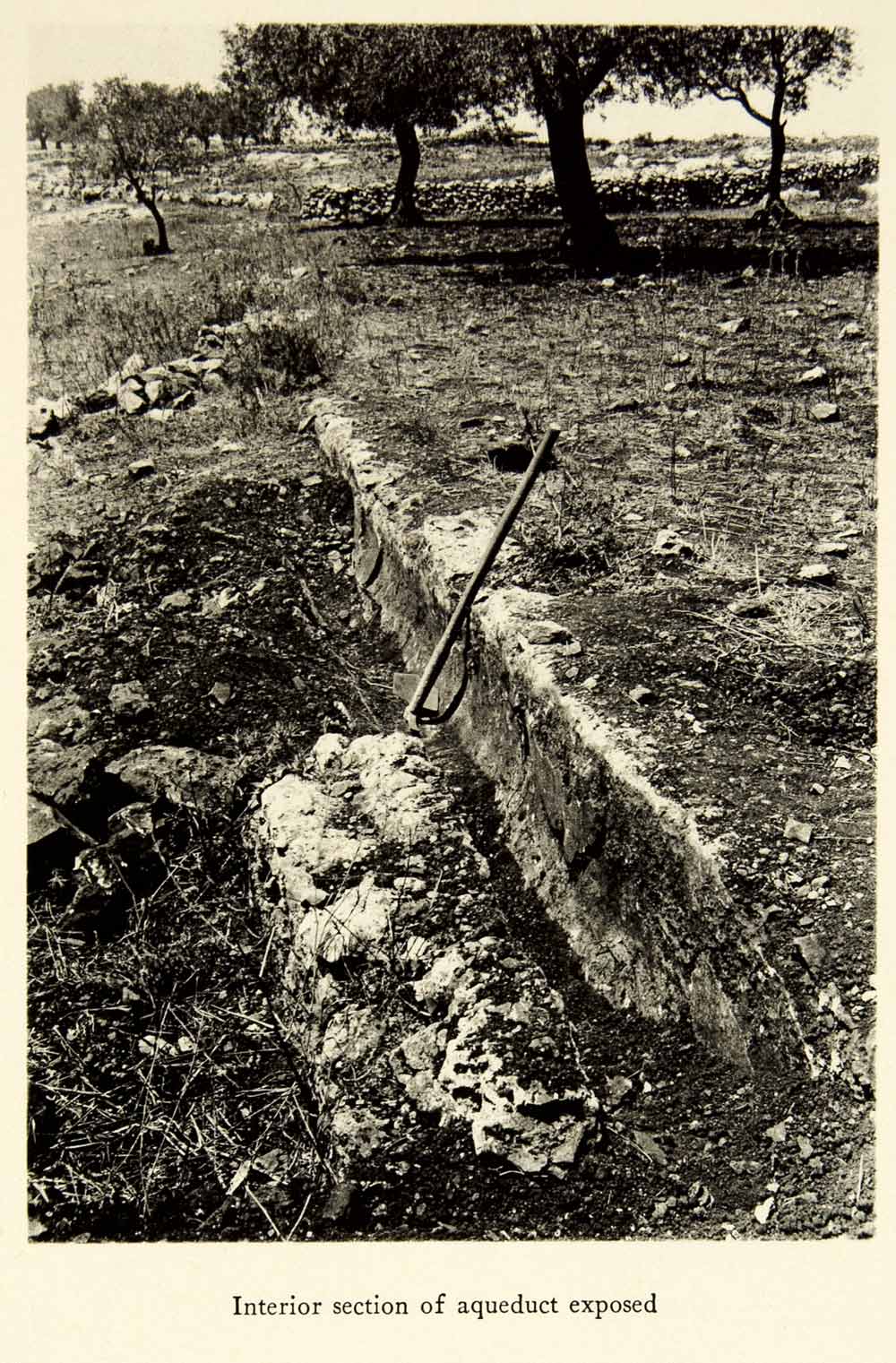 1937 Collotype Ruin Archeology Aqueduct Israel Tzippori Sepphoris XGQC3