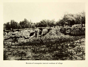 1937 Collotype Reservoir Cistern Tzippori Israel Sepphoris Archeology XGQC3