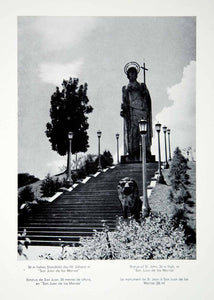 1956 Print Statue Saint John San Juan De Los Morros Venezuela Monument XGQC4