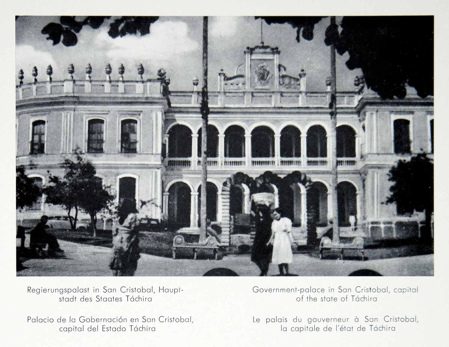 1956 Print Government Building San Cristobal Tachira Venezuela Cityscape XGQC4