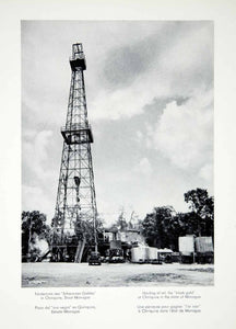 1956 Print Oil Drill Black Gold Chiriquire Monagas Venezuela Machinery XGQC4