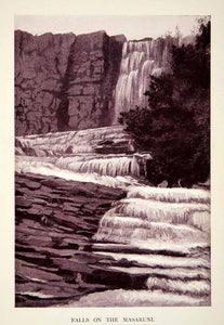 1907 Print Waterfall Cascade River Mazaruni Esquiban Guyana Potaro South XGQC8