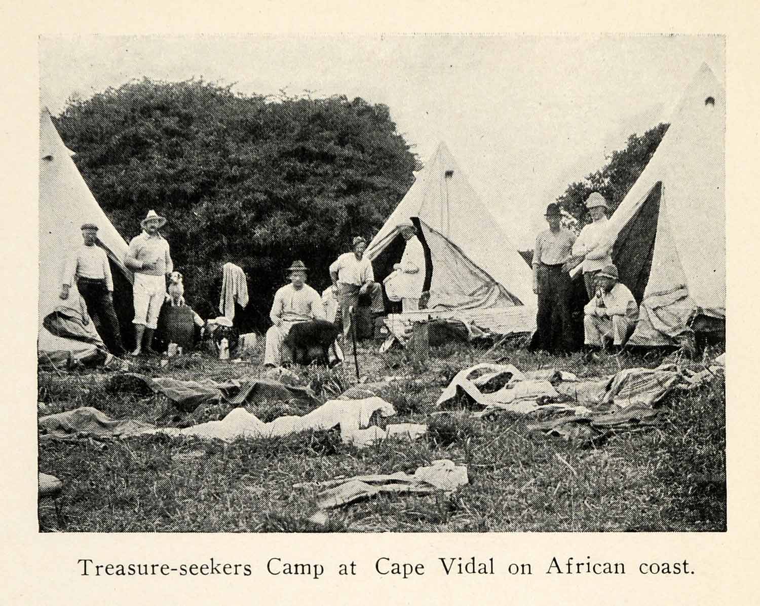 1926 Print Cape Vidal Camp Treasure Seeker Dorothea Oom Paul Kruger Tent XGR4