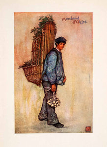 1905 Color Print Street Vendor Falaise Portrait Merchant Backpack Nico XGRA7
