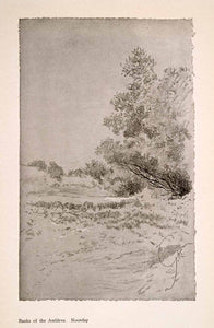 1914 Halftone Print Ambleve River Liege Belgium George Wharton Edwards Art XGRA9
