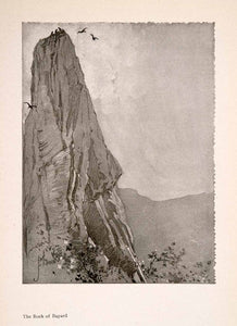 1914 Halftone Print Rock Bayard Belgium George Wharton Edwards Art XGRA9