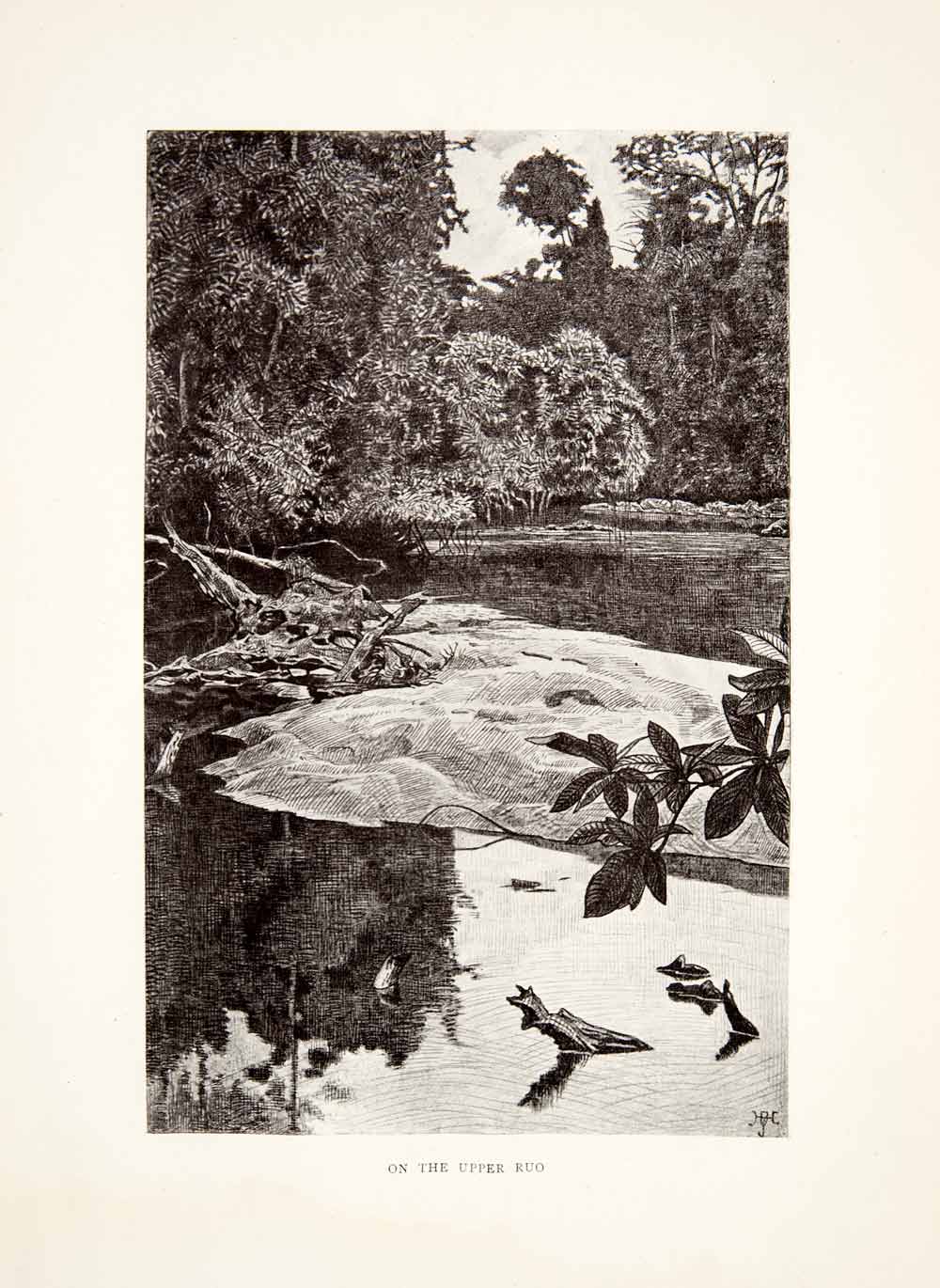 1898 Print Ruo British Central Africa Sir Harry H. Johnston River XGRB6