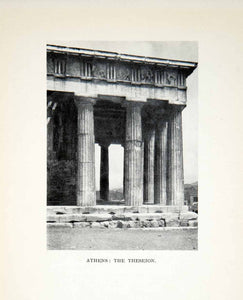 1928 Print Colonnade Temple God Hephaestus Hephaisteion Theseus Theseion XGRB9