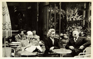 1954 Rotogravure Cafe Boulevard Beaumarchais Paris France Pipe Roth XGRC1