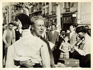 1954 Rotogravure Singer Street Public Puppeteer Violin Paris Roth Sanford XGRC1