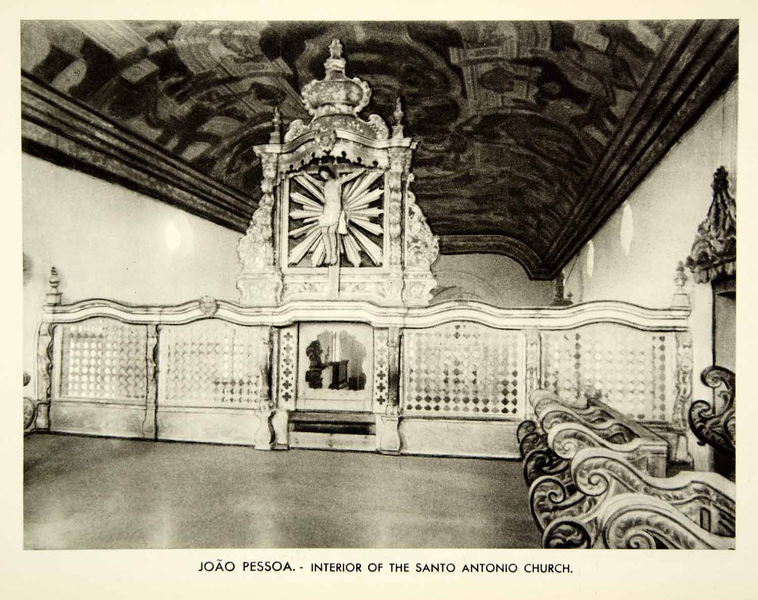 1939 Rotogravure Francis Church Saint Anthony Convent Santo Antonio Joao XGRC6