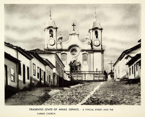 1939 Rotogravure Tiradentes Minas Gerais Matriz de Santo Antonio Saint XGRC6
