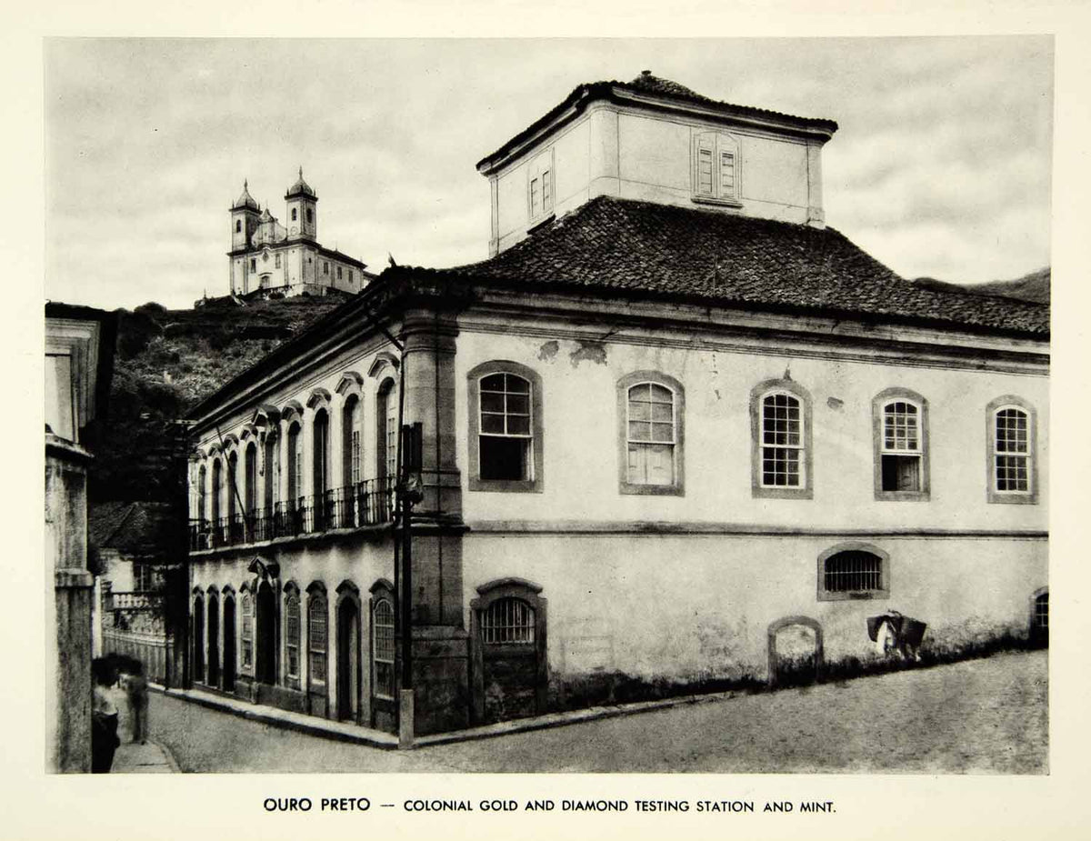 1939 Rotogravure Colonial Gold Diamond Testing Station Mint Ouro Preto ...