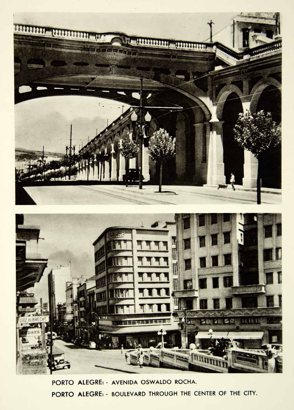 1939 Rotogravure Avenida Oswaldo Rocha Boulevard Downtown Porto Alegre XGRC6
