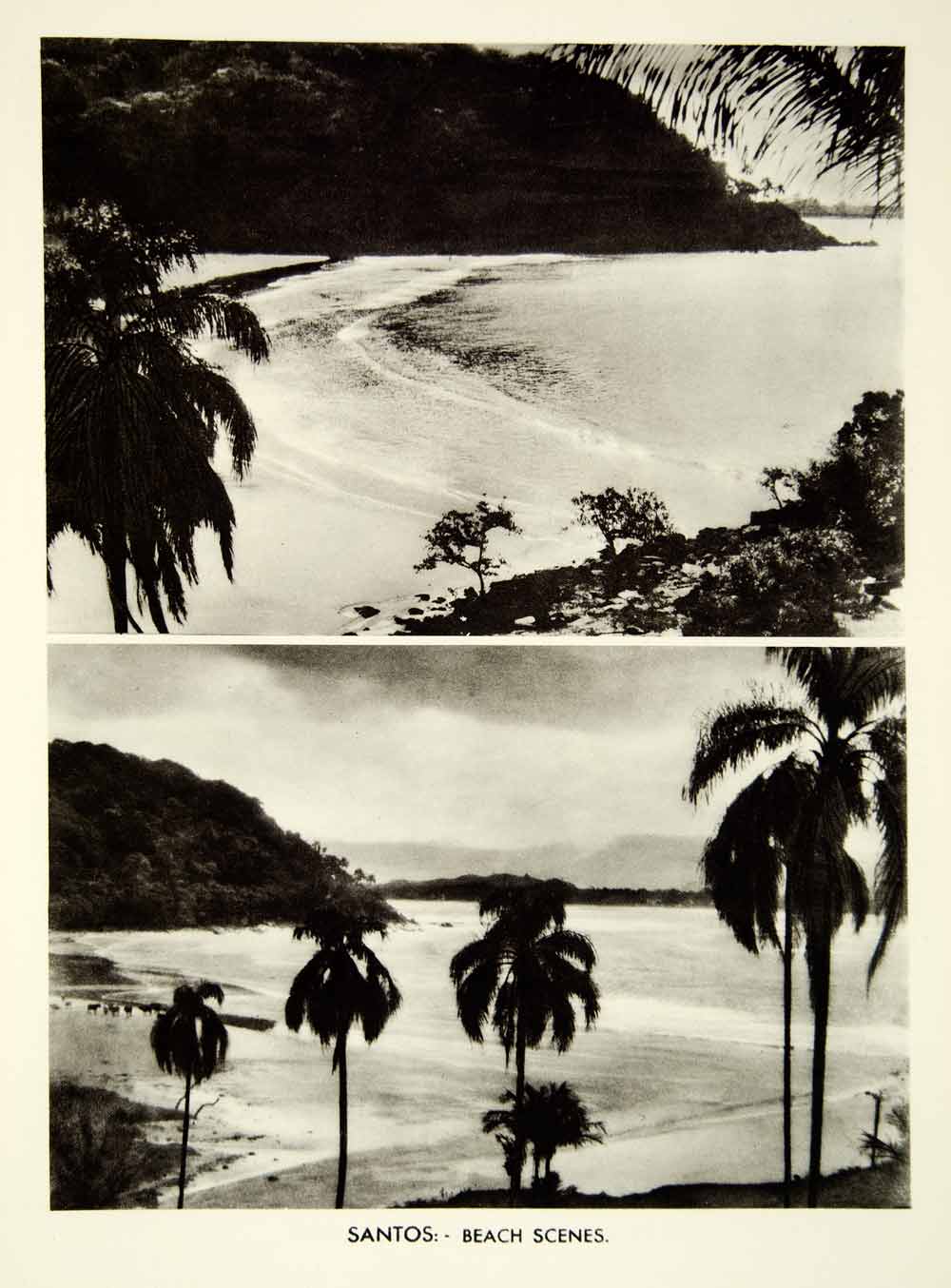 1939 Rotogravure Rio de Sao Jorge St George River Santos Vicente Island XGRC6