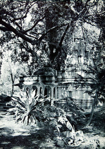 1955 Rotogravure Temple Rajasthan Udaipur India Shrine Hinduism Banyan XGRC8