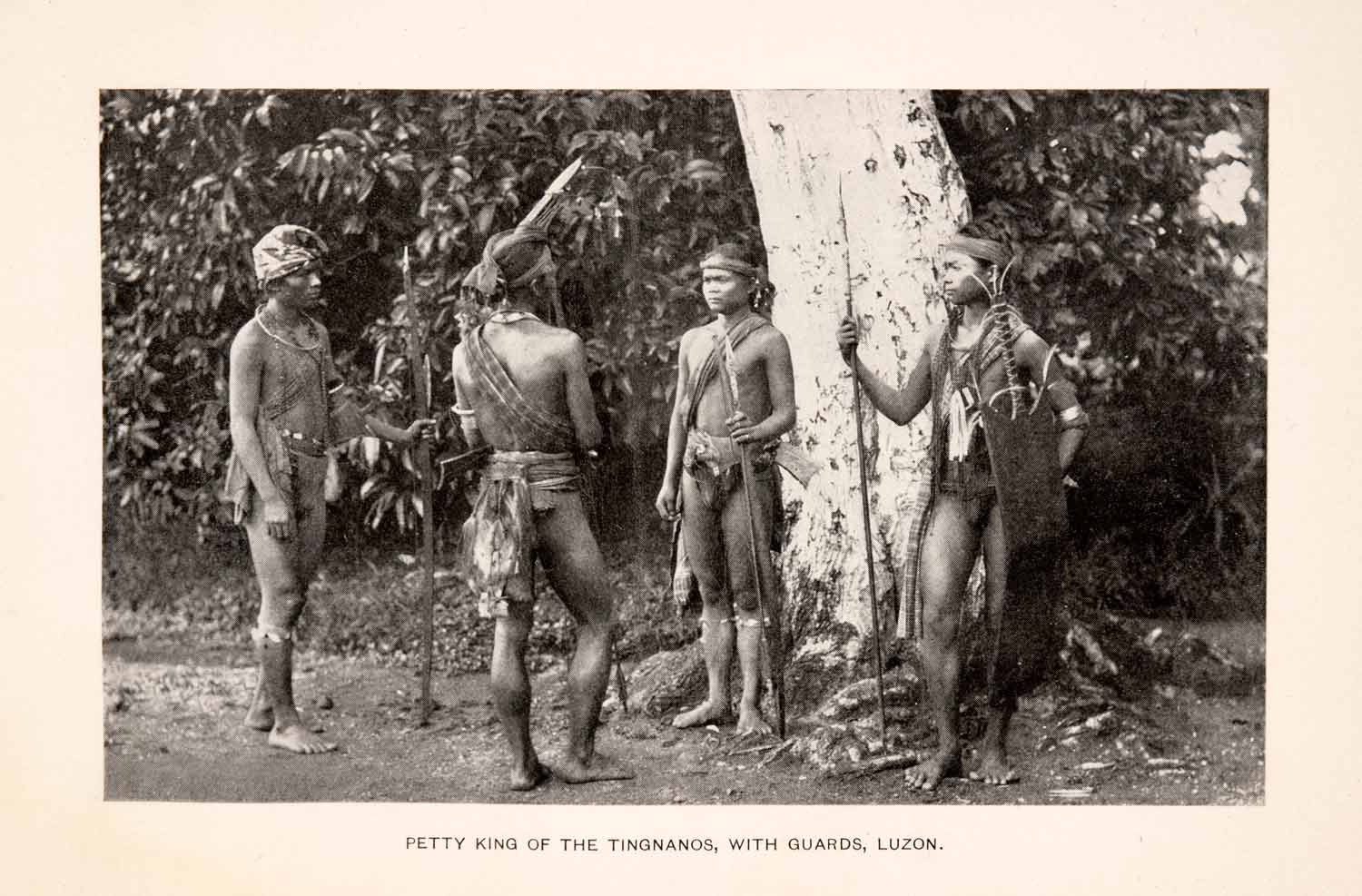 1899 Halftone Print Petty King Tingnanos Indigenous Tribe Luzon XGSA6