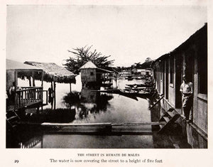 1912 Halftone Print Amazon Remate De Males Flood Natural Disaster Dwelling XGSA9