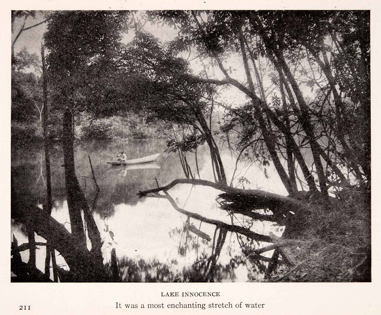 1912 Halftone Print Amazon Lake Innocence Jungle Picturesque Sailing XGSA9