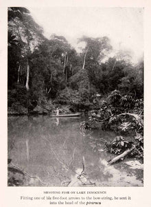 1912 Halftone Print Amazon Shoot Fish Lake Innocence Arrow Bow Pirarucu XGSA9