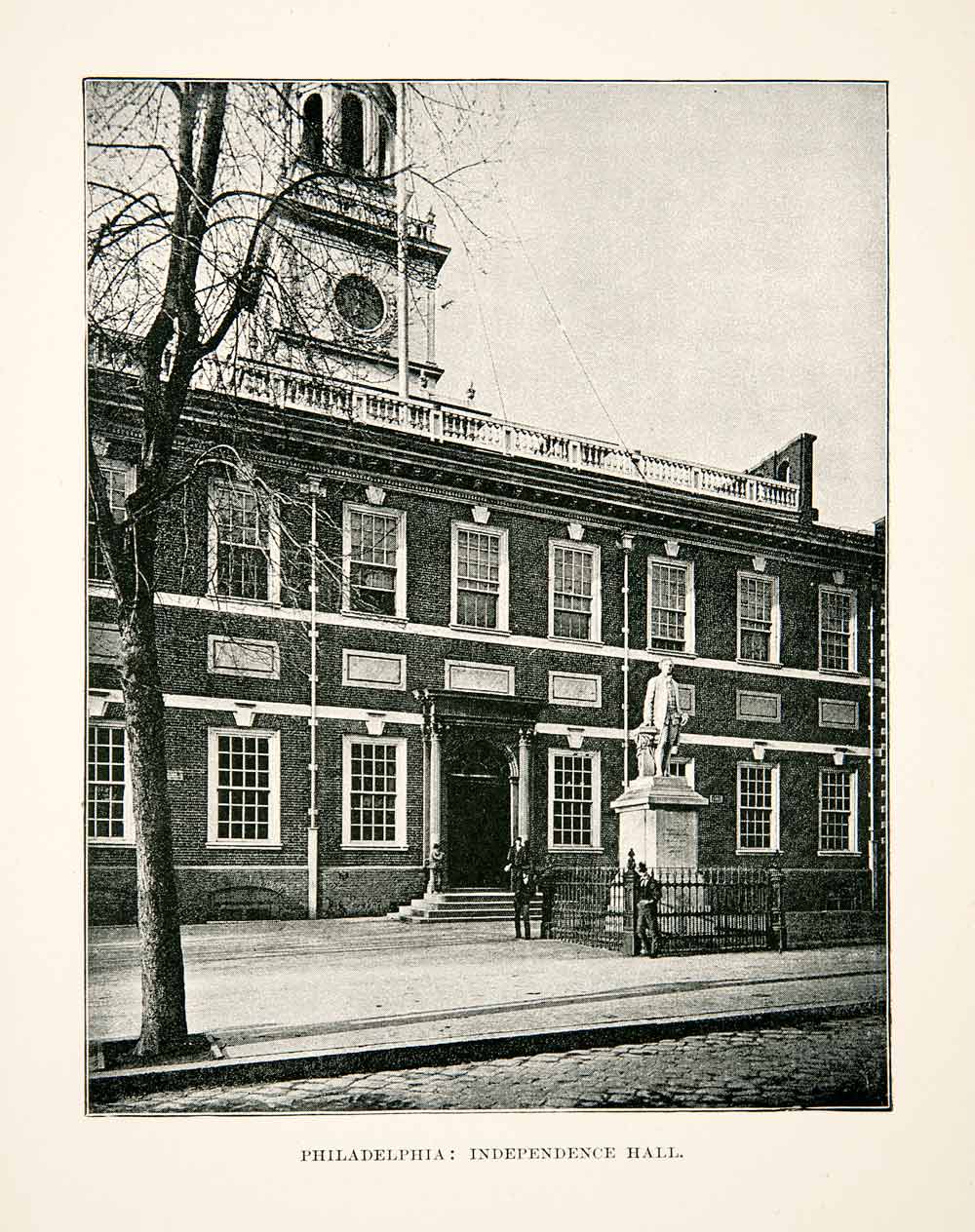 1891 Print Independence Hall Philadelphia Pennsylvania United States Of XGSB4
