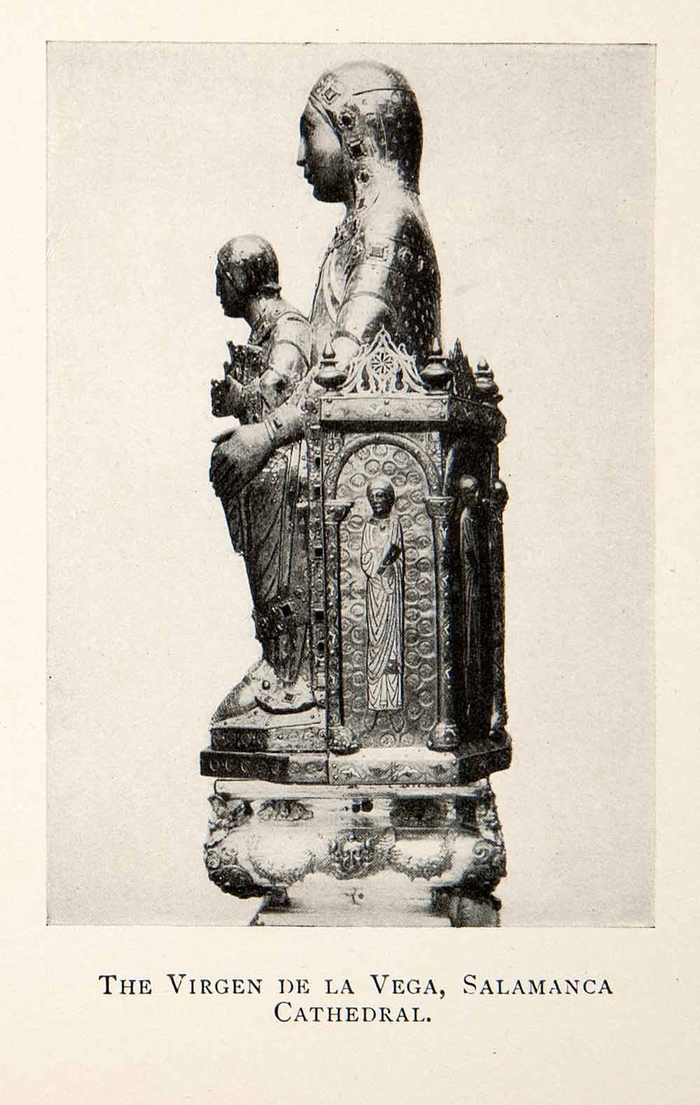 1909 Print Virgen Vega Virgin Saint Mary Jesus Christianity Salamanca XGSB8
