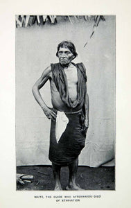 1904 Print Maite Waiomgomo Venezuela Tribe Portrait Starvation Ethnography XGSC3