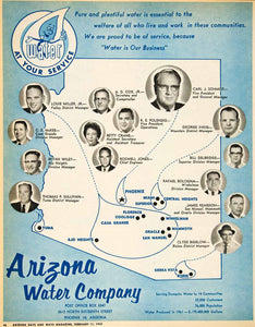 1962 Ad Arizona Water Polenske Ihrig Delbridge Bologna Reardon Bigelow XGSC4
