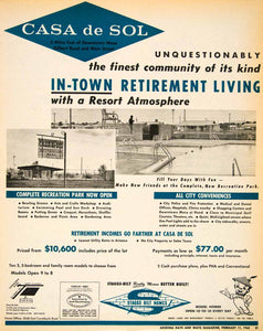 1962 Ad Casa de Sol Retirement Resort Staggs-Bilt Homes Good Housekeeping XGSC4