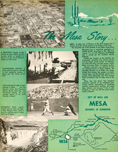 1962 Ad Mesa Chamber Commerce Story Temple Citrus Baseball Cubs Roosevelt XGSC4